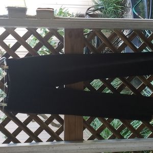 Ladies black suade/leather pants
